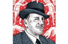 «Raúl Barón Biza», ilustración de Pablo Gallo para Manual de ruleta rusa